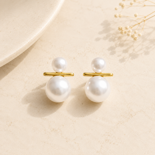 Pearl Ágata Earring